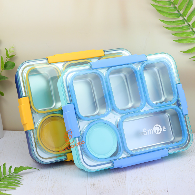 ظرف غذا بزرگ 5 خانه داخل استیل کلاسیک کد 2562 SMIE