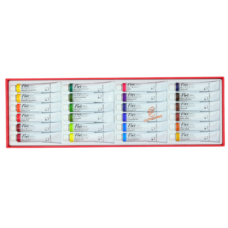  آبرنگ 24 رنگ حرفه ای ( 7.5 میل ) PWC شین هان (6).jpg