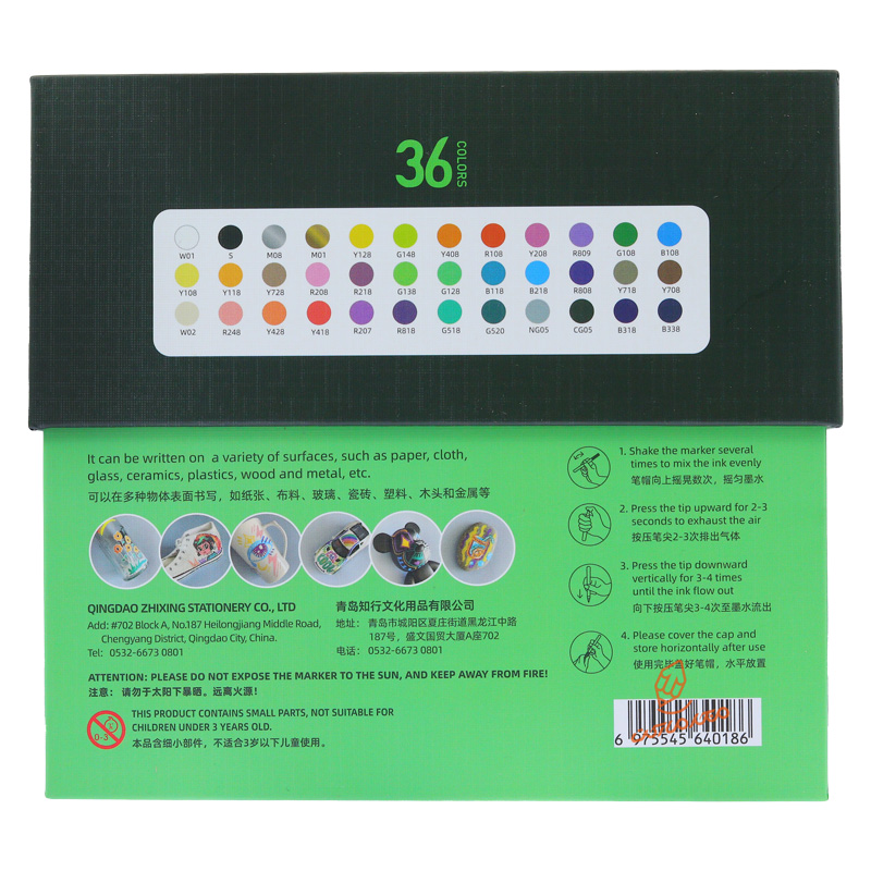 ماژیک اکریلیک 36 رنگ 1002 ULEBBTE (3).jpg