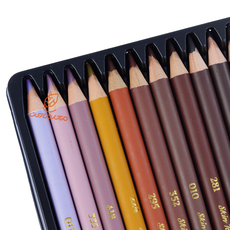 مداد رنگی 12 رنگ طیف پوست (مدل تیره) آرتیست آریا ARYA (5).jpg