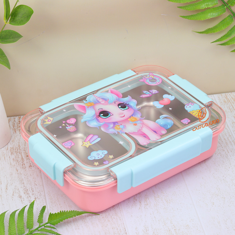 ظرف غذا داخل استیل 2 خانه طرح فانتزی کد 1560 (3).jpg