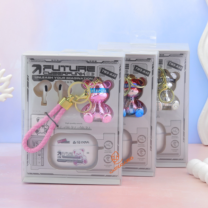 ایرپاد بلوتوثی همراه جاکلیدی طرح تدی TWS-322