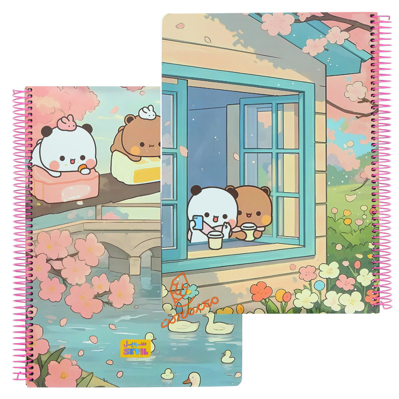 دفتر 100 برگ رحلی طرح فانتزی دخترانه کد 875 سویل SEVIL (8).jpg