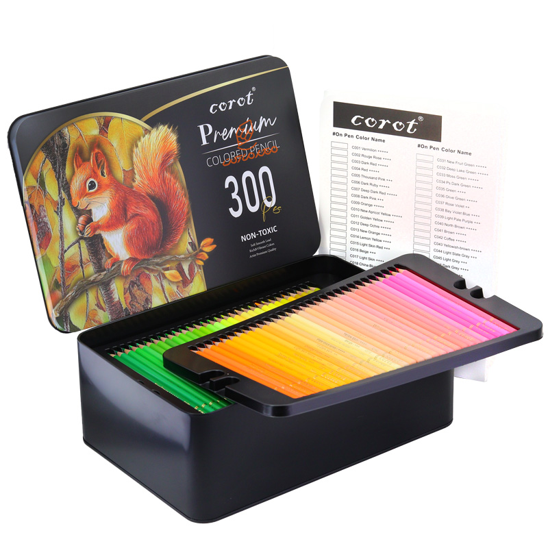 مداد رنگی 300 رنگ طرح عقاب کروت COROT