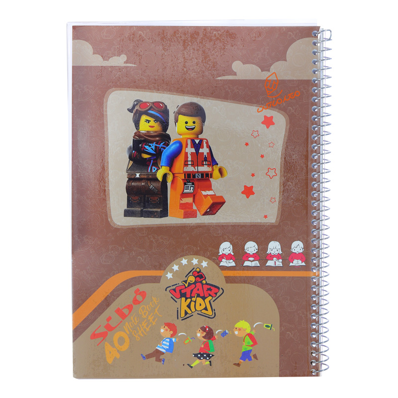 دفتر 40 برگ حاشیه دار طرح انیمیشین کودکان سیبو SIBO (3).jpg