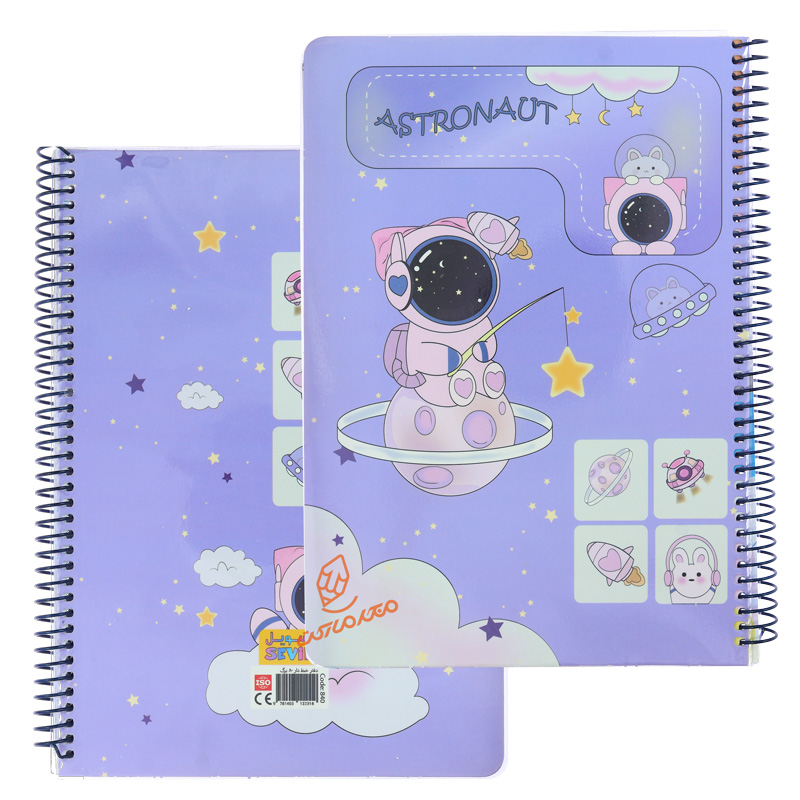 دفتر 80 برگ طرح فانتزی کودکانه کد 840 سویل SEVIL (4).jpg