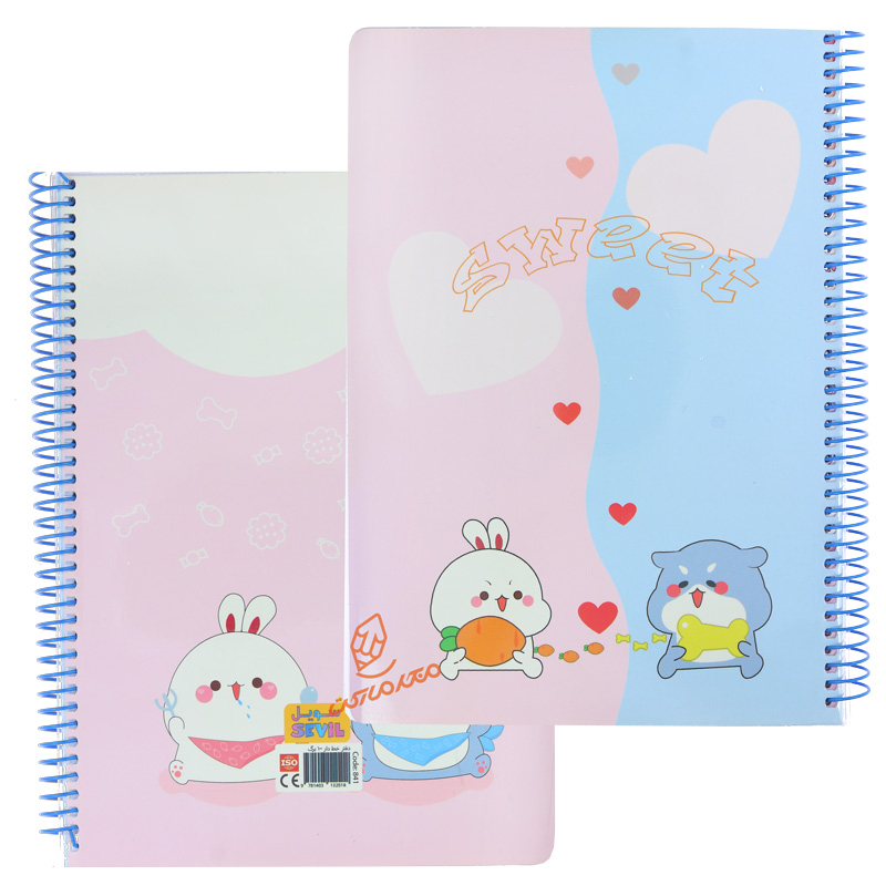 دفتر 100 برگ طرح فانتزی دخترانه کد 841 سویل SEVIL (10).jpg