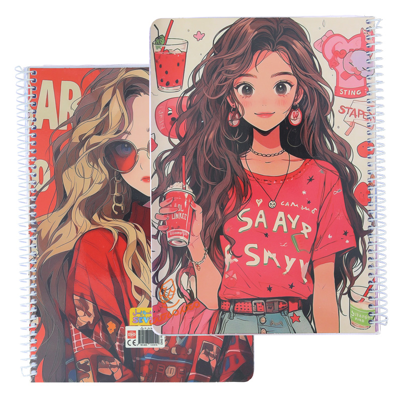 دفتر 80 برگ طرح فانتزی کودکانه کد 840 سویل SEVIL (7).jpg