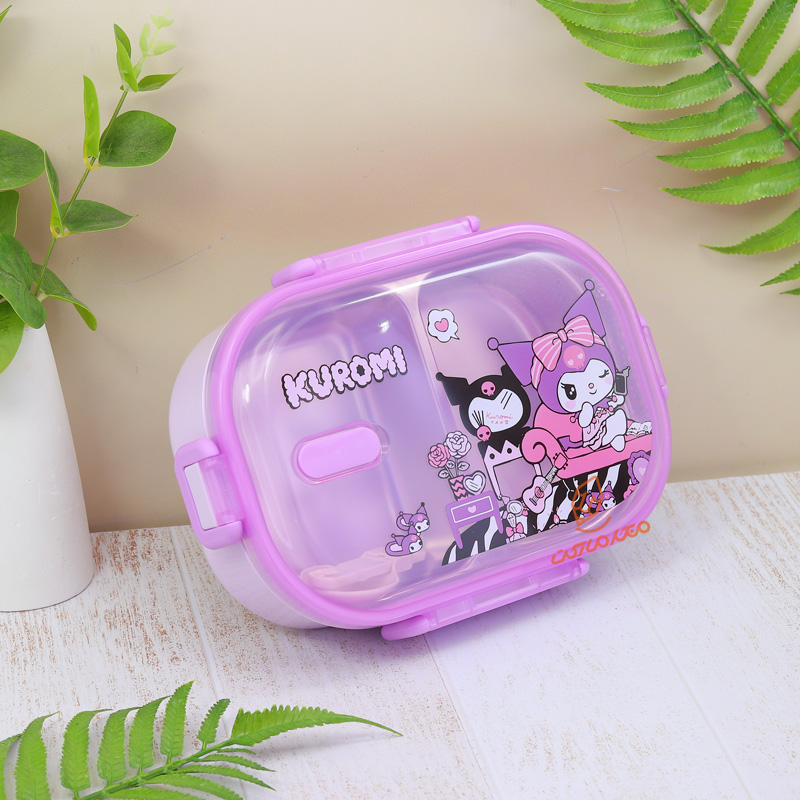 ظرف غذا 700 میل 2 خانه داخل استیل طرح کرومی کد 113 (3).jpg