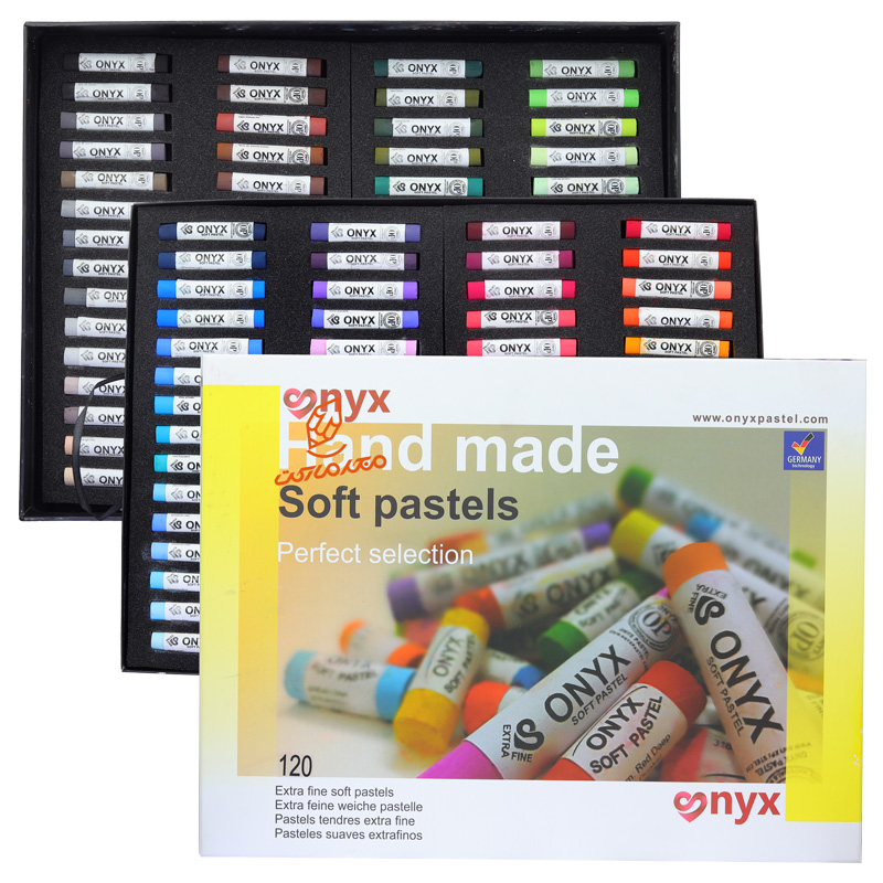 گچ پاستل دست ساز 120 رنگ مدل کامل اونیکس ONYX