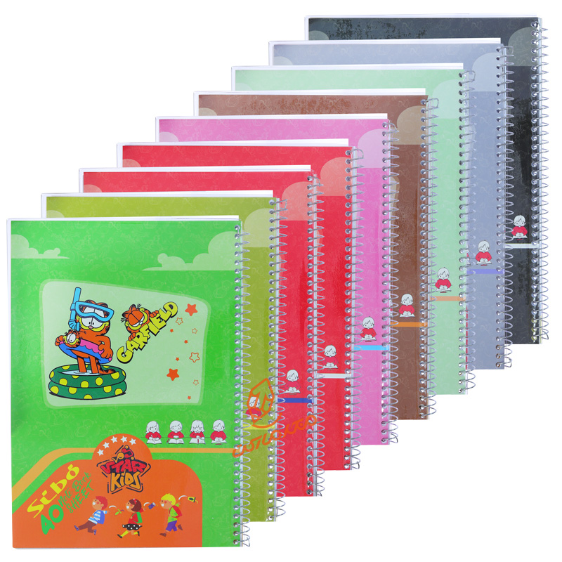 دفتر 40 برگ حاشیه دار طرح انیمیشین کودکان سیبو SIBO