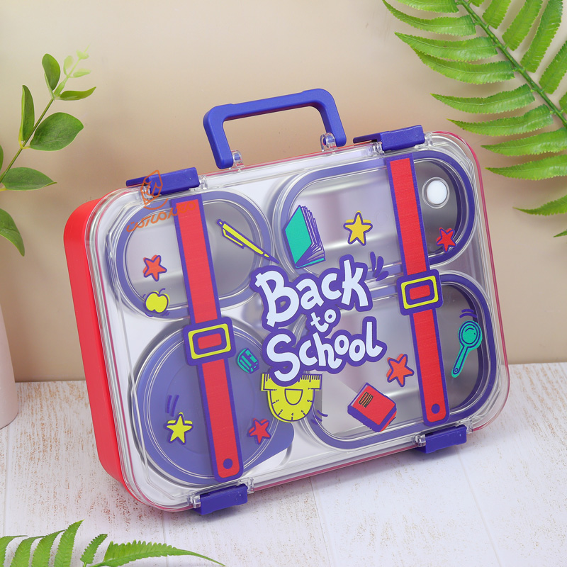 ظرف غذا 2 طبقه 4 خانه طرح انیمیشن کد 7158 (5).jpg