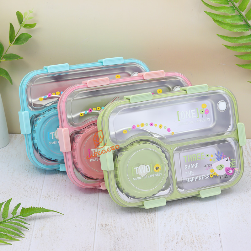 ظرف غذا  داخل استیل چاپستیک دار کد 7122