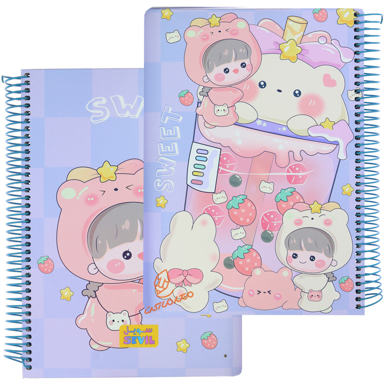 دفتر 100 برگ جلد سخت طرح کودکانه پاستلی کد 856 سویل SEVIL (8).jpg
