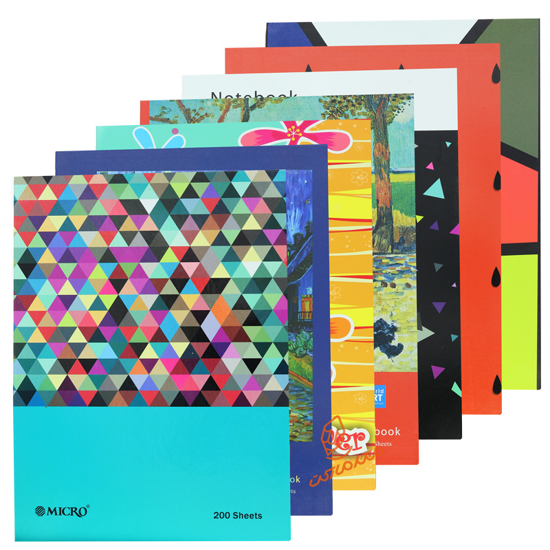 دفتر کلاسوری 200 برگ طرح دار A3 میکرو MICRO