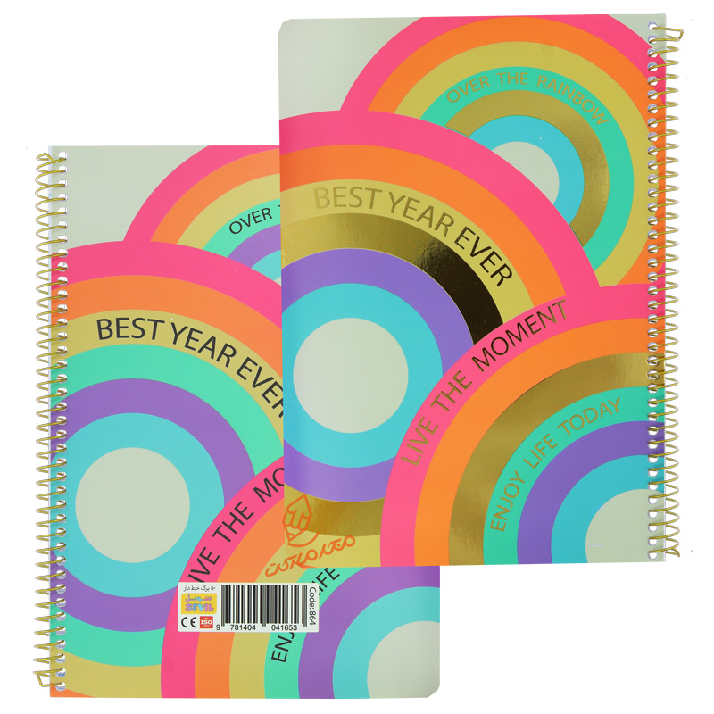 دفتر 50 برگ فانتزی طرح طلاکوب کد 864 سویل SEVIL (5).jpg