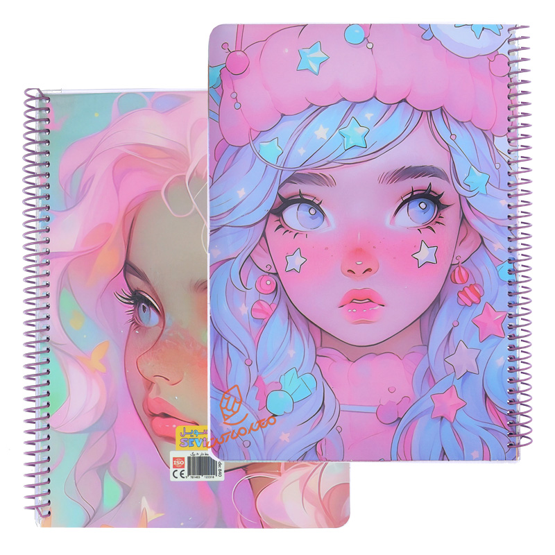 دفتر 80 برگ طرح فانتزی کودکانه کد 840 سویل SEVIL (9).jpg