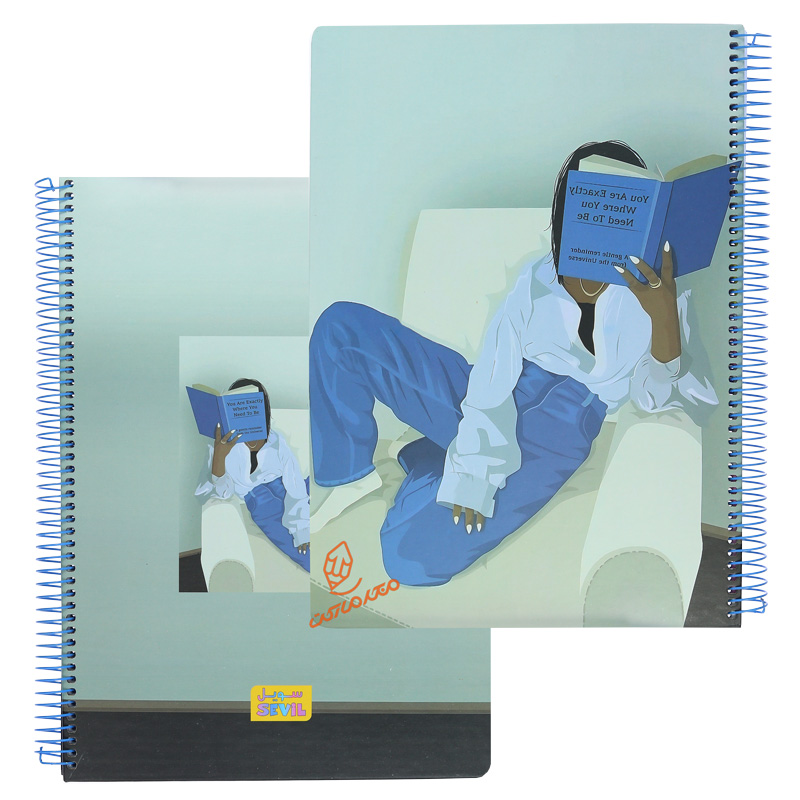 دفتر 100 برگ رحلی طرح کلاسیک دخترانه کد 873 سویل SEVIL (9).jpg