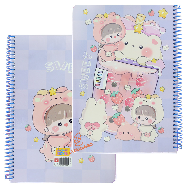 دفتر 80 برگ طرح فانتزی کیوت کد 843 سویل SEVIL (8).jpg