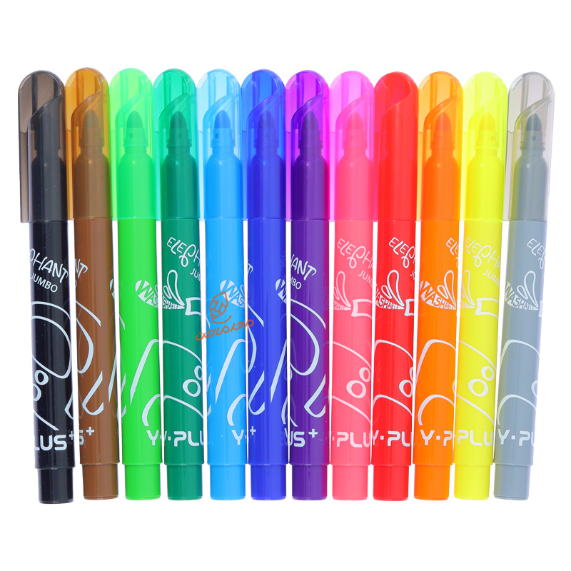 ماژیک رنگ آمیزی 12 رنگ مدل جامبو 1100 وای پلاس Y.PLUS (3).jpg