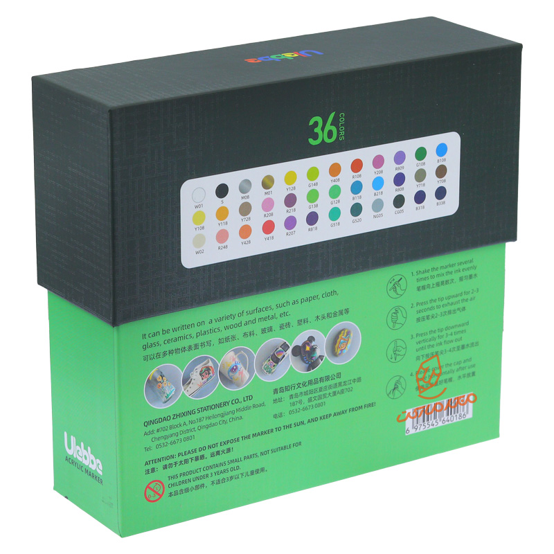 ماژیک اکریلیک 36 رنگ 1002 ULEBBTE (5).jpg