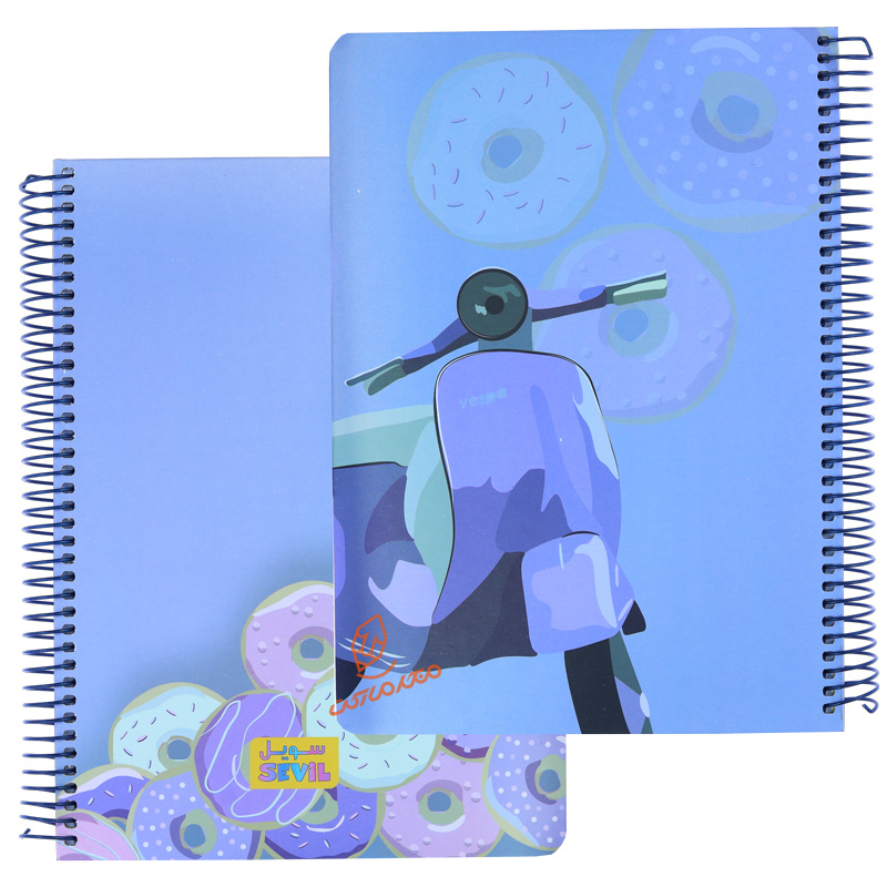 دفتر 100 برگ طرح فانتزی دخترانه کد 857 سویل SEVIL (4).jpg