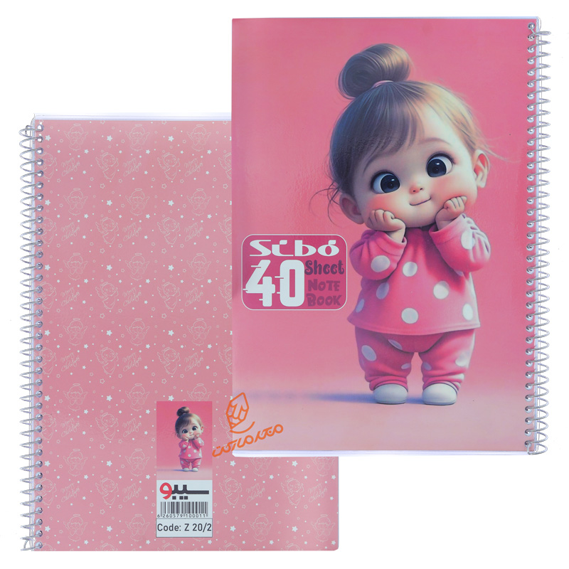 دفتر 40 برگ طرح فرشته  Z202 سیبو SIBO (9).jpg