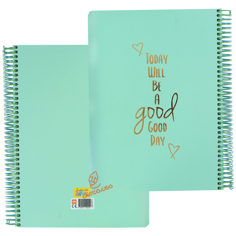 دفتر 100 برگ جلد سخت رنگی طرح طلاکوب کد 847 سویل SEVIL (7).jpg