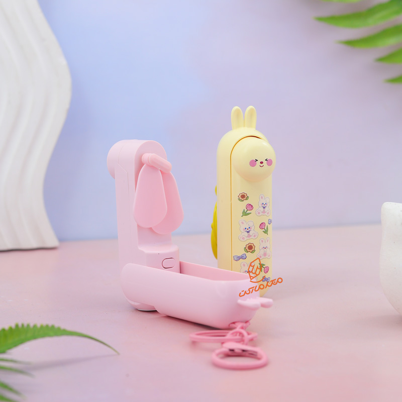 فن جیبی شارژی فانتزی طرح خرگوش کد 8324