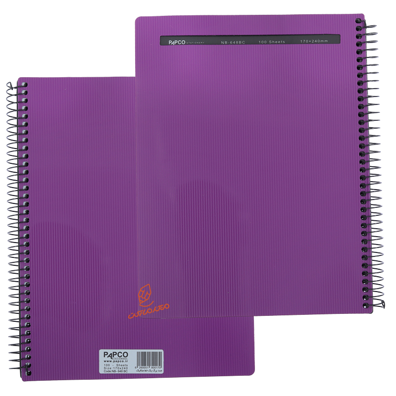 دفتر 100 برگ متالیک NB-648 پاپکو PAPCO (6).jpg