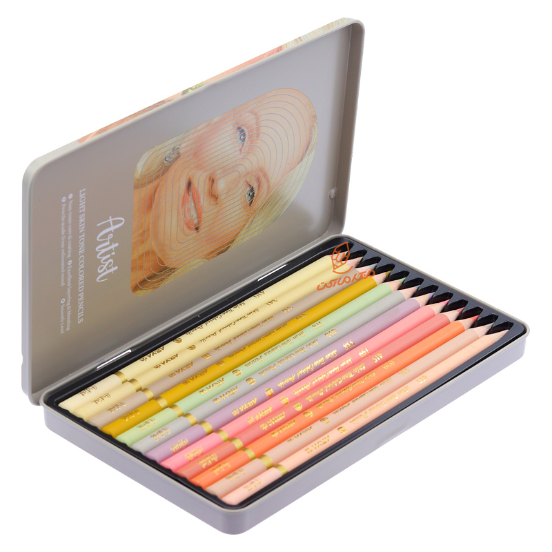 مداد رنگی 12 رنگ طیف پوست (مدل روشن) آرتیست آریا ARYA (6).jpg