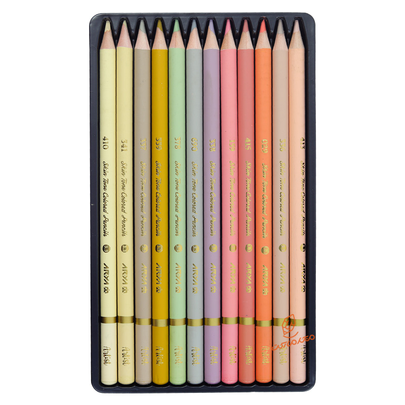 مداد رنگی 12 رنگ طیف پوست (مدل روشن) آرتیست آریا ARYA (4).jpg
