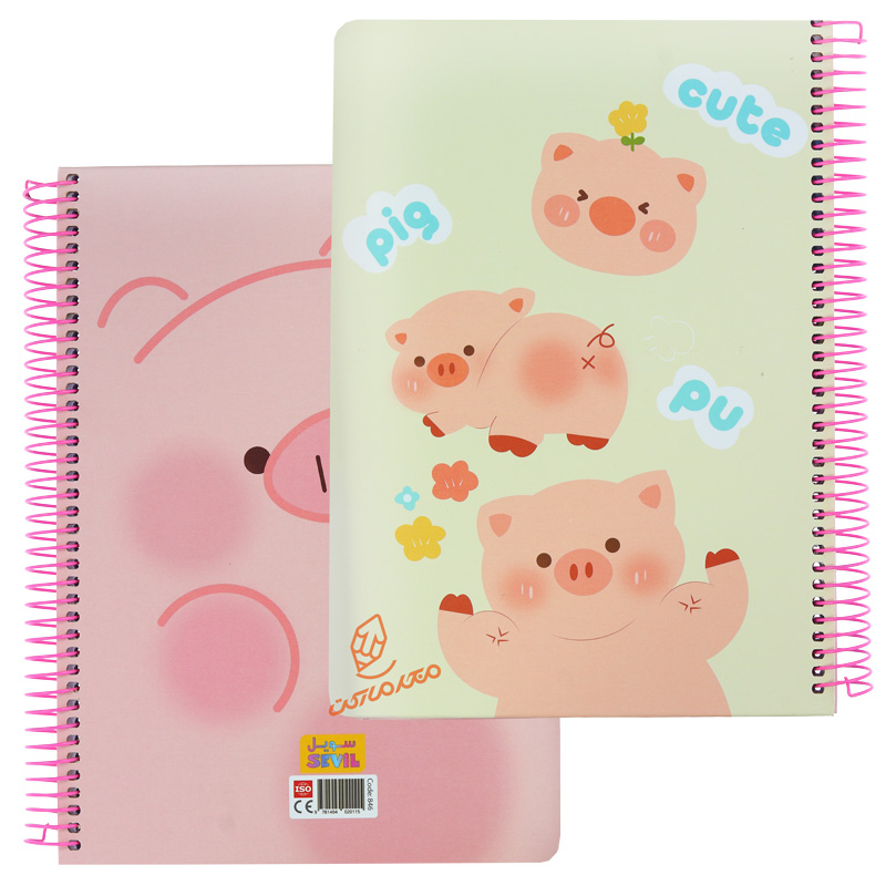 دفتر 100 برگ جلد سخت طرح فانتزی دخترانه کد 846 سویل SEVIL (10).jpg