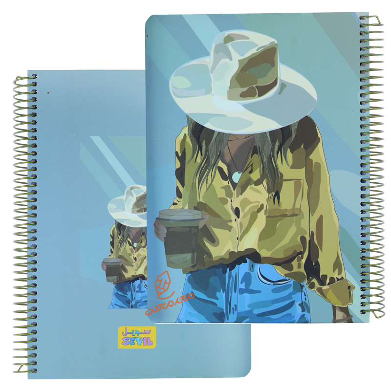 دفتر 100 برگ طرح فانتزی دخترانه کد 857 سویل SEVIL (7).jpg