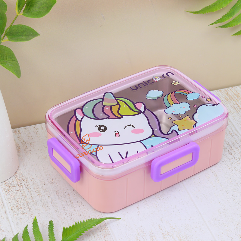 ظرف غذا 600 میل تک خانه داخل استیل طرح دار کد 2575 (3).jpg