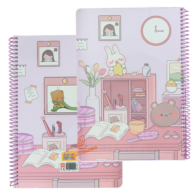 دفتر 80 برگ طرح فانتزی کودکانه کد 840 سویل SEVIL.jpg