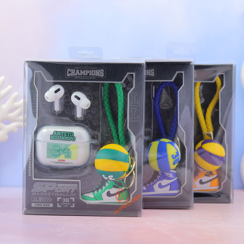 ایرپاد بلوتوثی همراه جاکلیدی طرح فوتبالی k-30