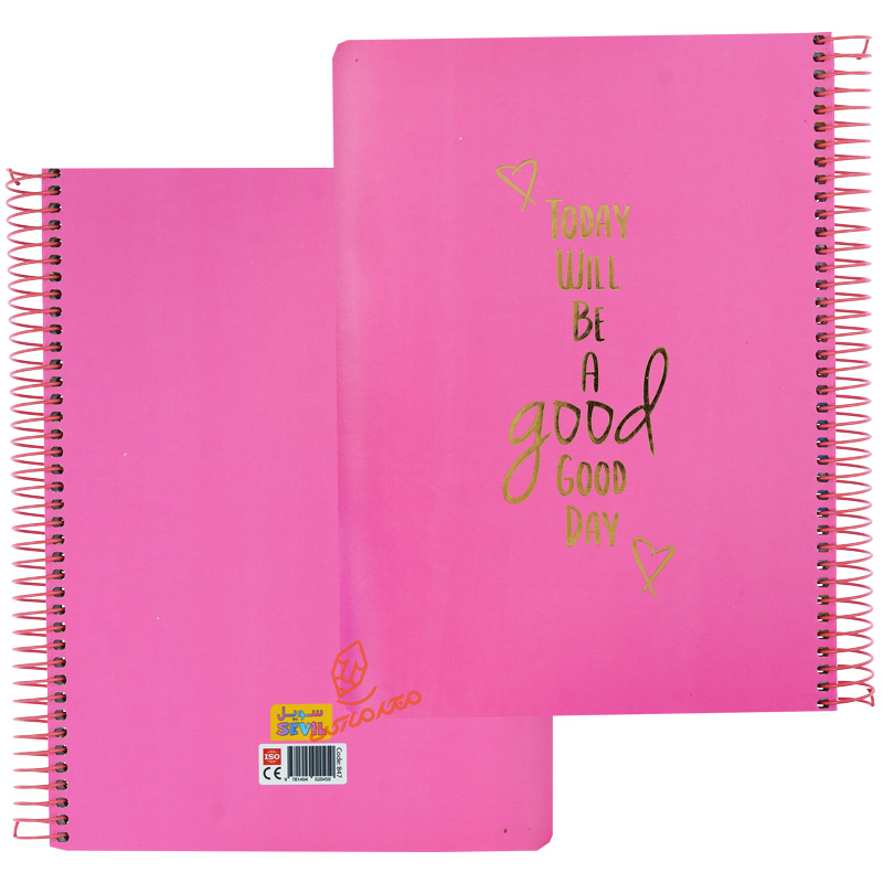 دفتر 100 برگ جلد سخت رنگی طرح طلاکوب کد 847 سویل SEVIL (4).jpg