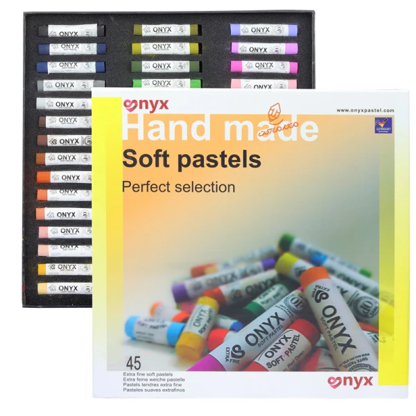 گچ پاستل دست ساز 45 رنگ مدل کامل اونیکس ONYX