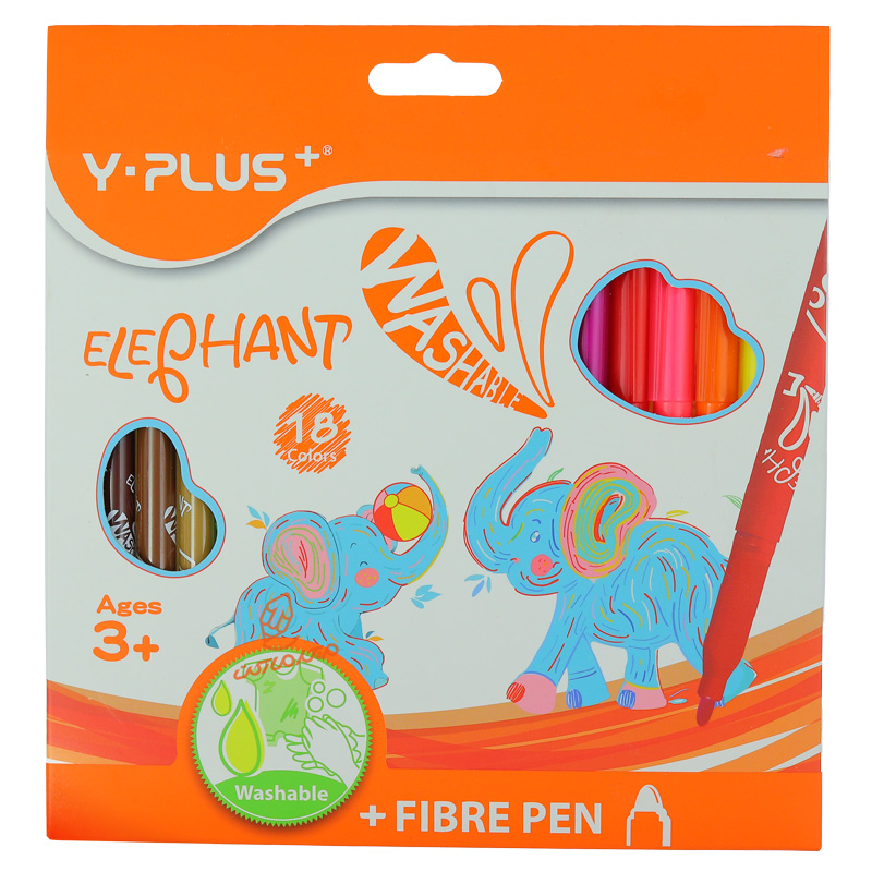 ماژیک رنگ آمیزی 18 رنگ مدل 0500 وای پلاس Y.PLUS