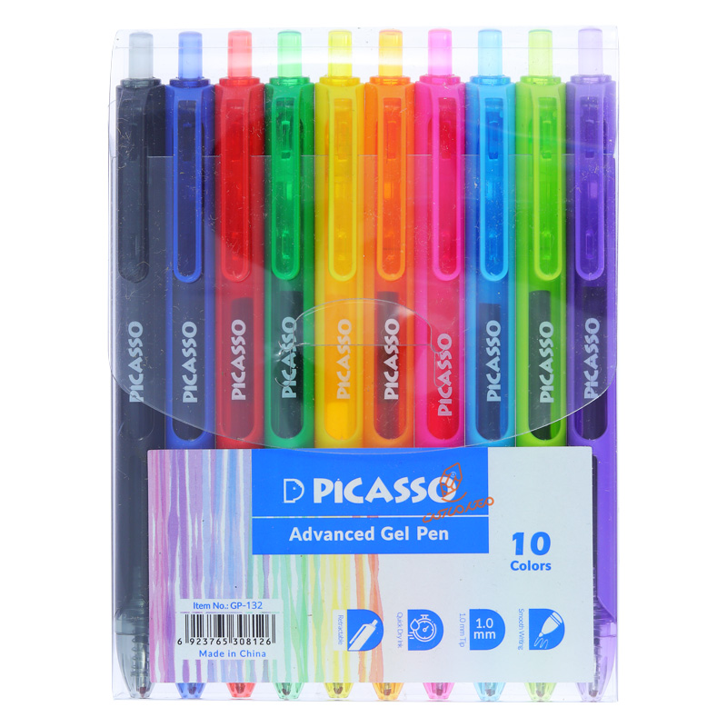 روان نویس مدل فشاری 10 رنگ GP-132 پیکاسو PICASSO