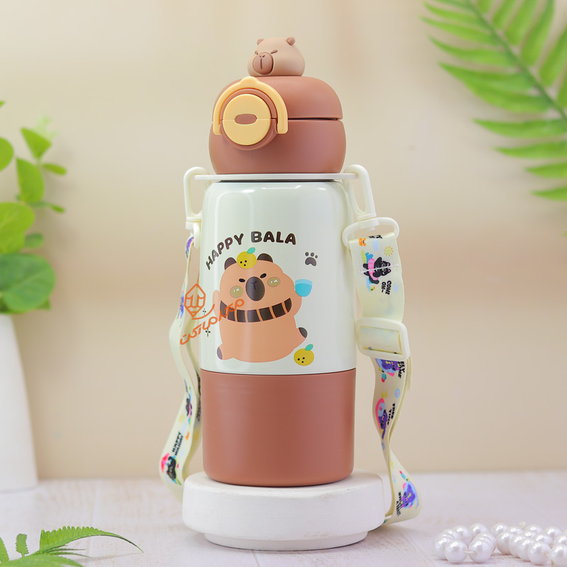 فلاسک 480 میل فانتزی طرح گربه بازیگوش H-298 (3).jpg