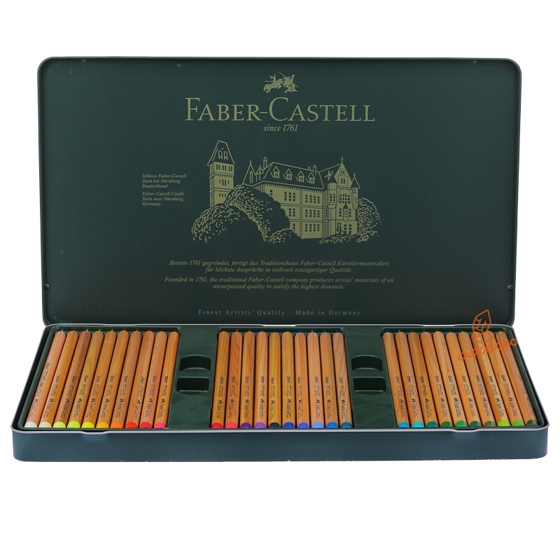 مداد پاستل 60 رنگ جعبه فلزی فابر کاستل FABERCASTELL (6).jpg