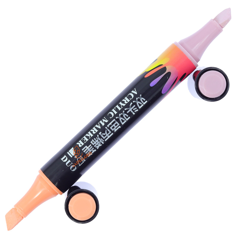 ماژیک اکریلیک 2 سر تخت مدل پاستلی  CS-H914 (3).jpg