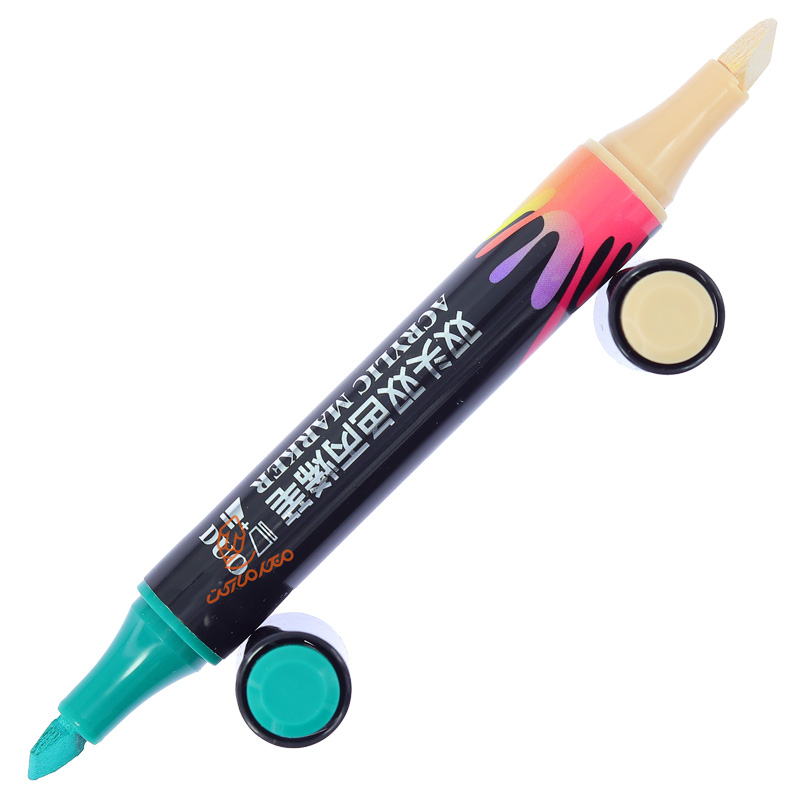 ماژیک اکریلیک 2 سرتخت مدل متالیک CS-H913 (3).jpg