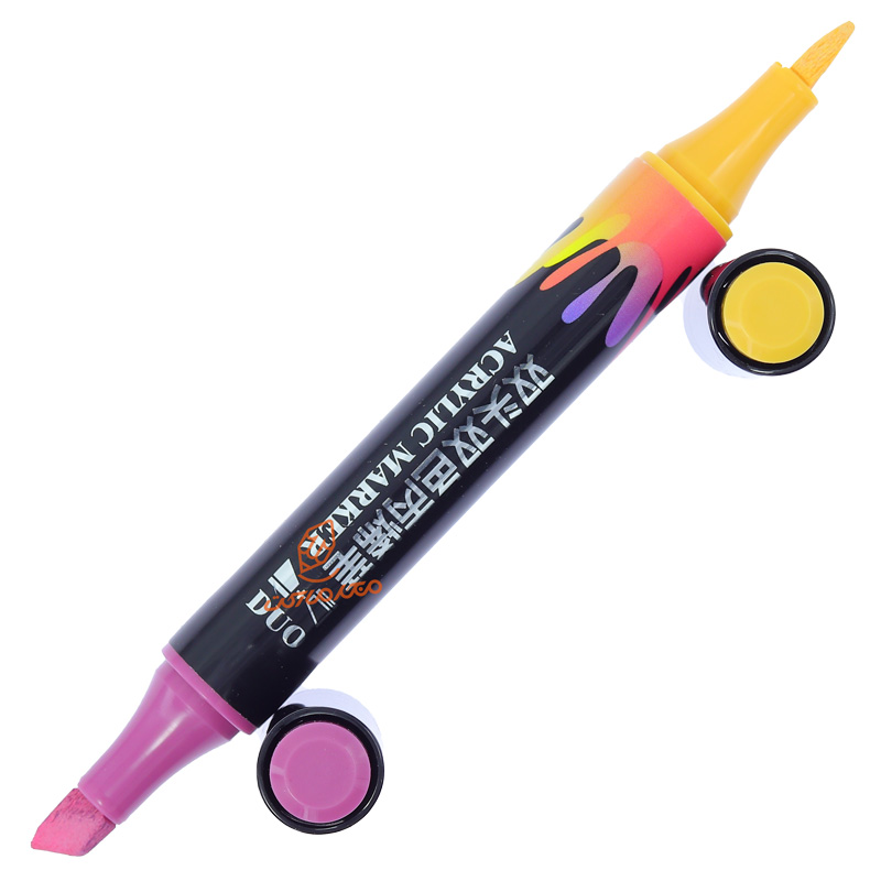 ماژیک اکریلیک 2 سر تخت مدل پاستلی  CS-H914 (2).jpg