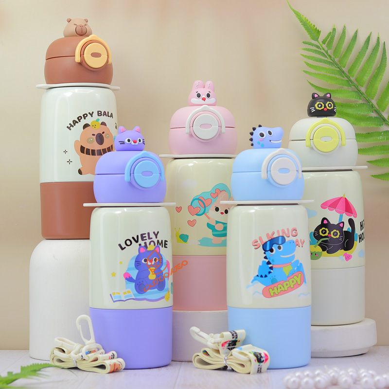 فلاسک 480 میل فانتزی طرح گربه بازیگوش H-298