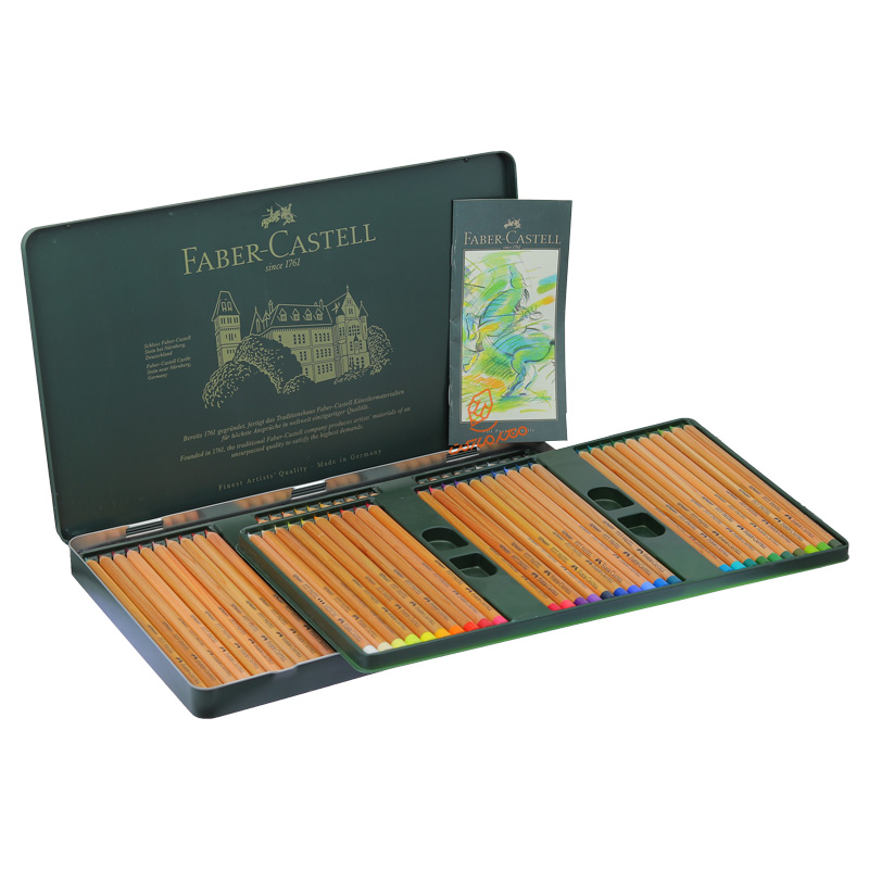 مداد پاستل 60 رنگ جعبه فلزی فابر کاستل FABERCASTELL (7).jpg