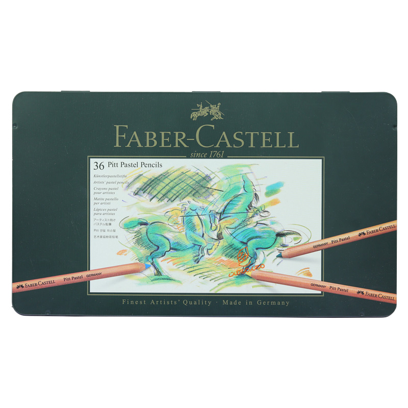 مداد رنگی پاستل 36 رنگ جعبه فلزی فابر کاستل FABERCASTELL (2).jpg