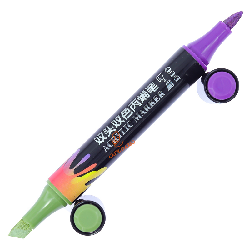 ماژیک اکریلیک 2 سر تخت مدل پاستلی  CS-H914 (8).jpg